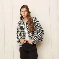 BASEMENT - Chaqueta Diseño Cuadros Mujer