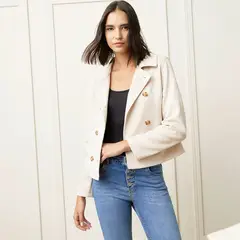 BASEMENT - Chaqueta Casual Mujer Manga Larga Con Botones