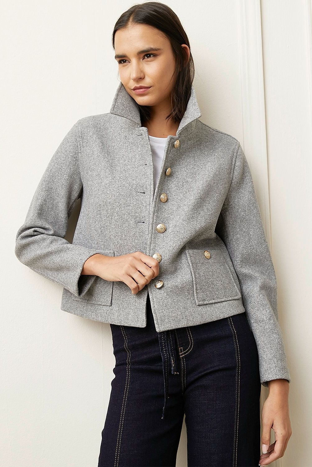 BASEMENT - Chaqueta Basement Diseño Liso Mujer Manga Larga