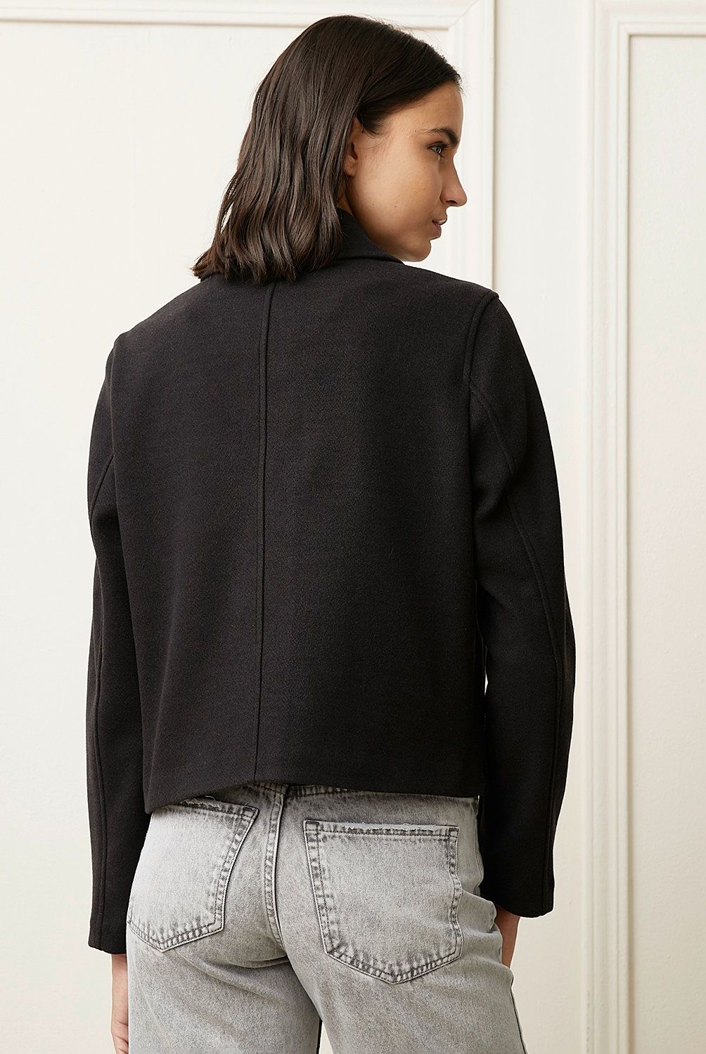 BASEMENT - Chaqueta Basement Diseño Liso Mujer Manga Larga