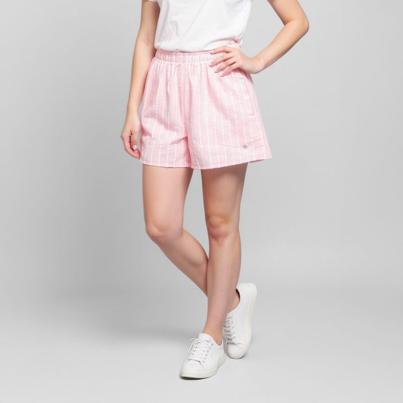 ELEVEN - Shorts Eleven Niña Algodón Diseño Rayas Casual