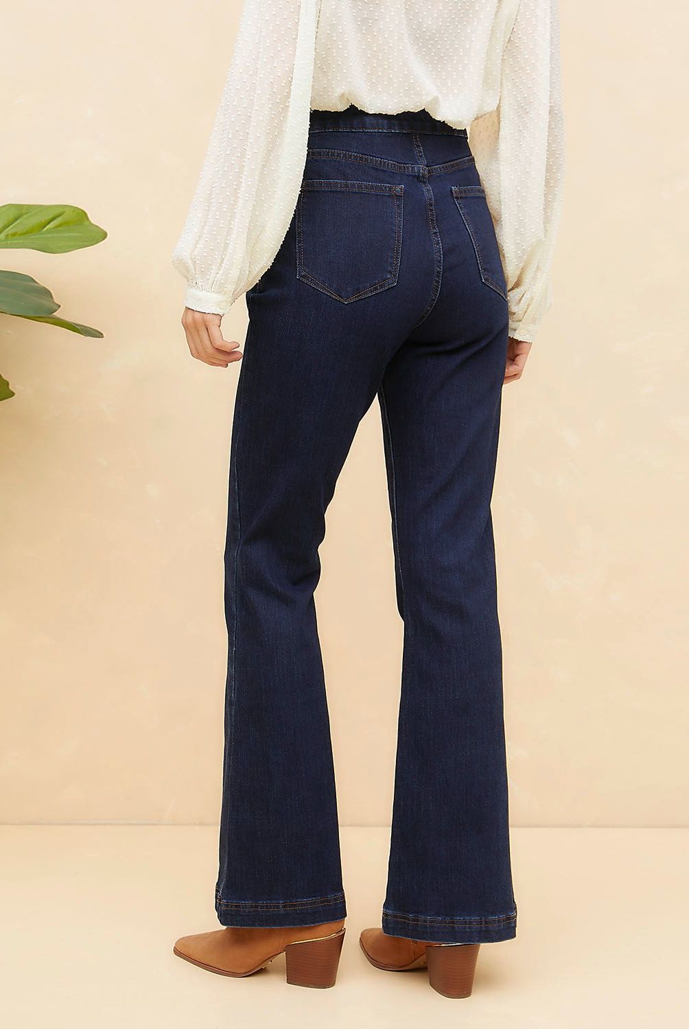 ELLE - Jeans Tiro Medio Mujer ELLE