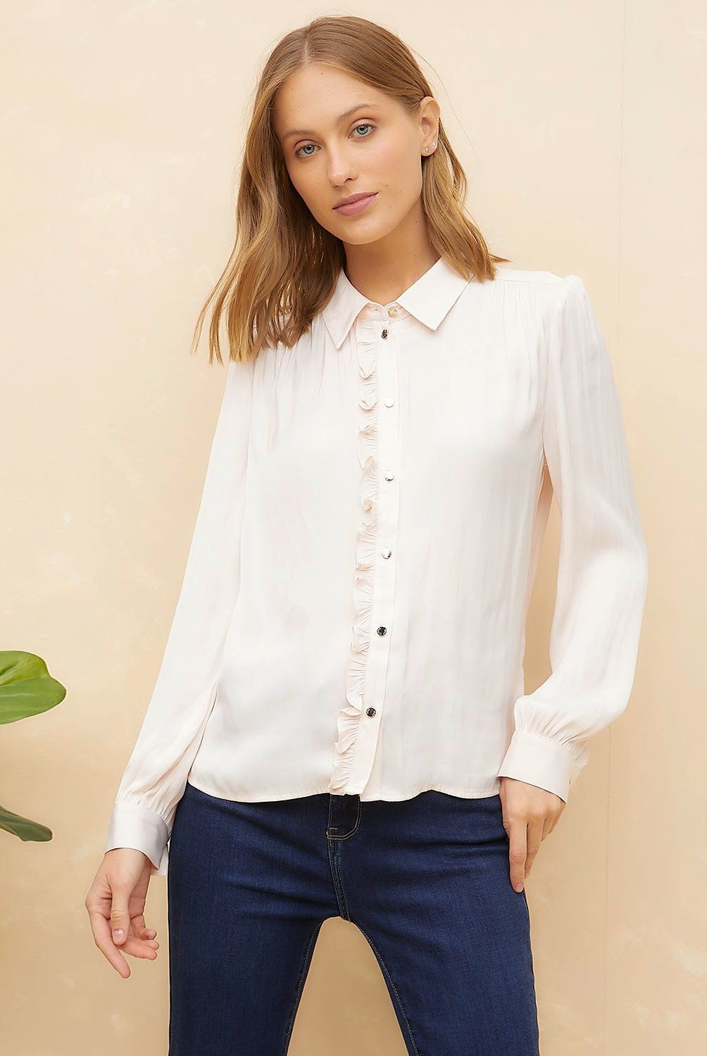 ELLE - Blusa Manga Larga Mujer Elle