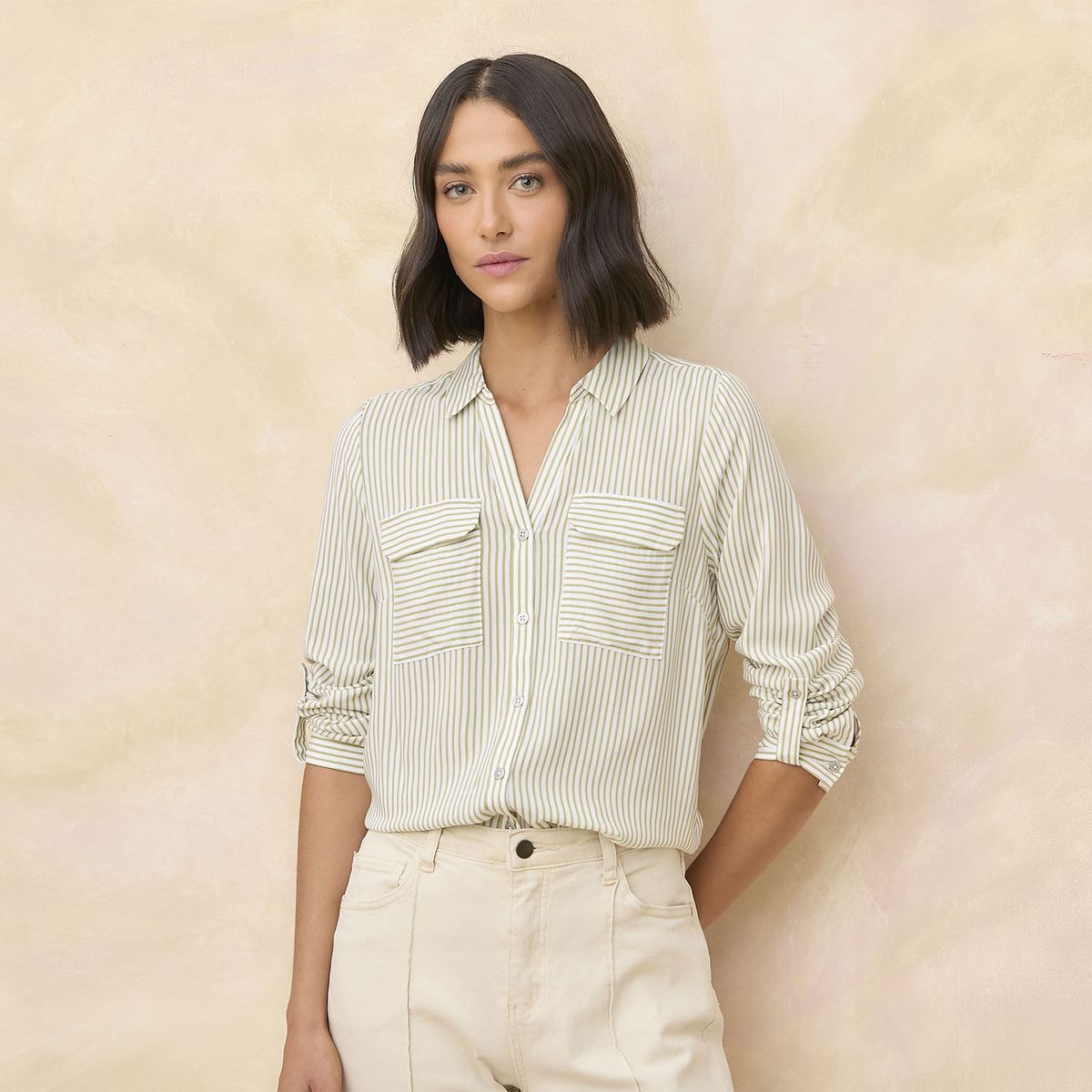 ELLE - Blusa Manga Larga Mujer Elle