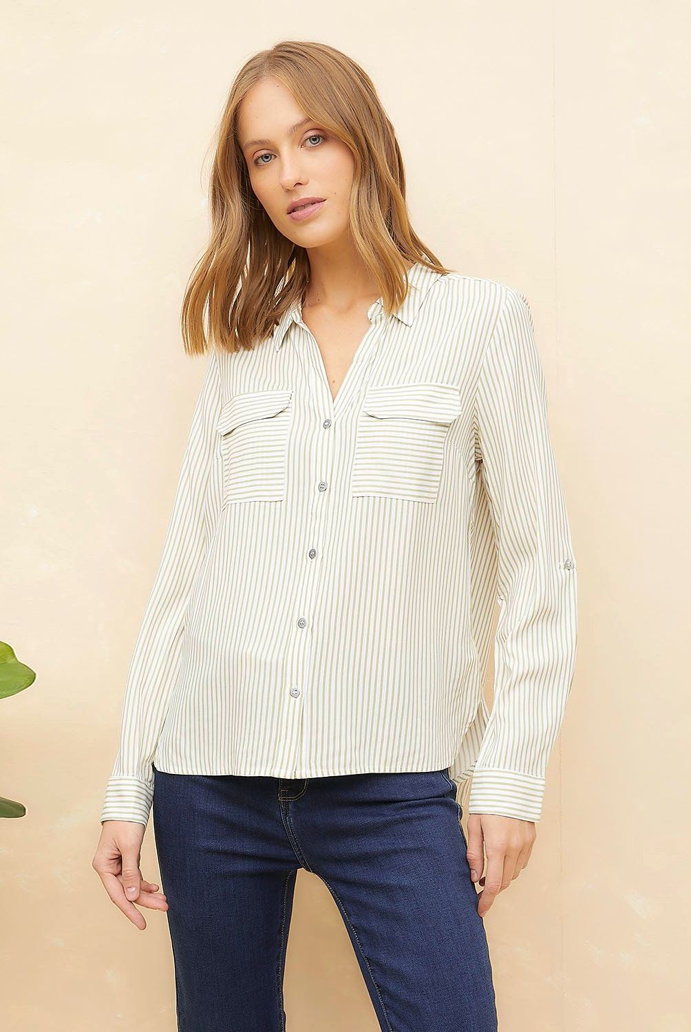 ELLE - Blusa Manga Larga Mujer Elle