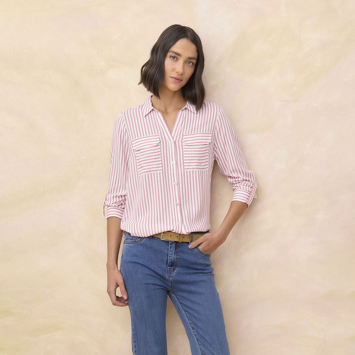 ELLE - Blusa Manga Larga Mujer Elle