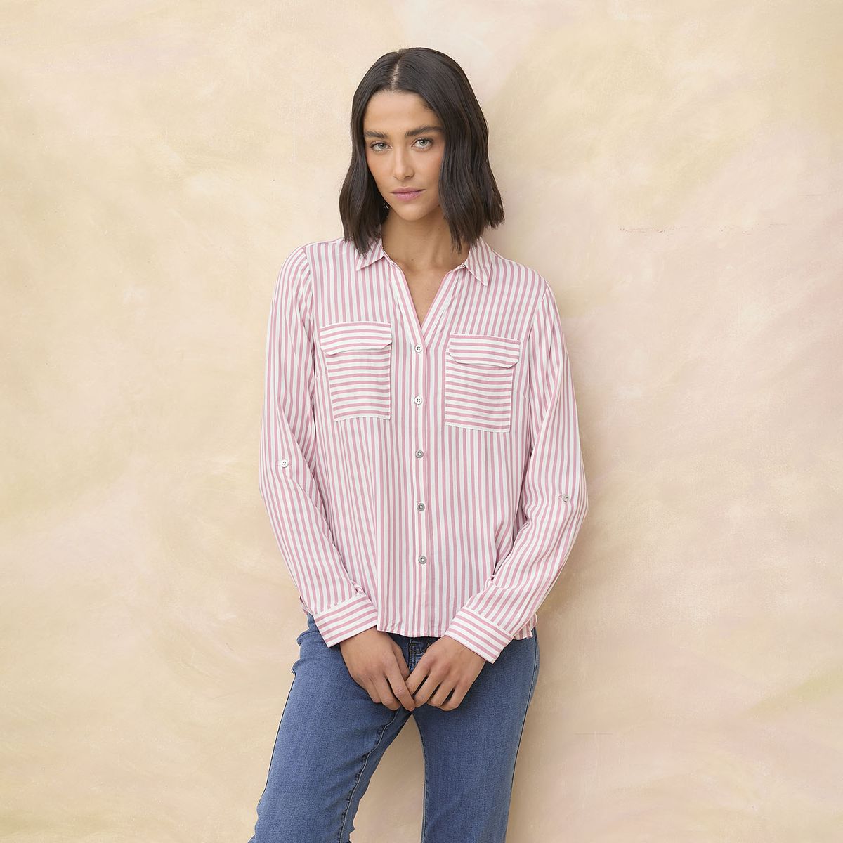 ELLE - Blusa Manga Larga Mujer Elle