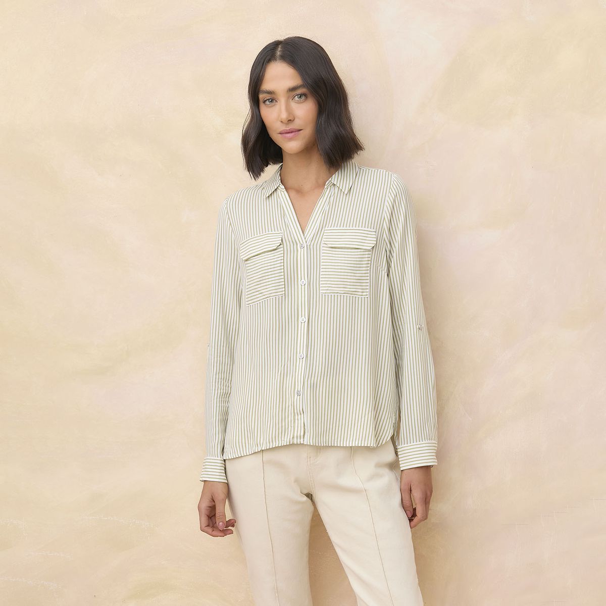 ELLE - Blusa Manga Larga Mujer Elle