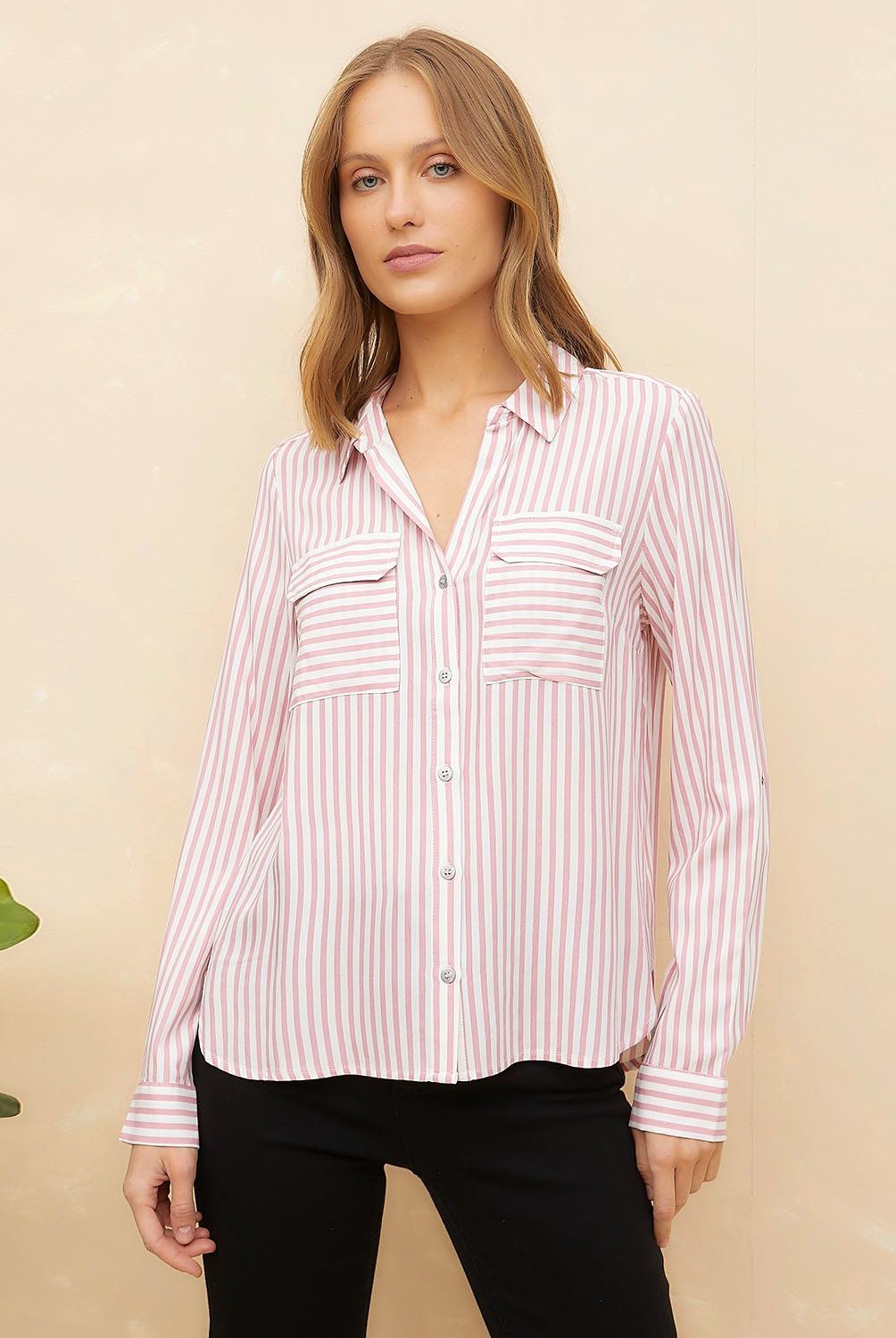 ELLE - Blusa Manga Larga Mujer Elle