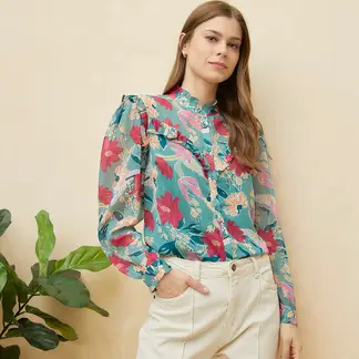 ELLE - Blusa Manga Corta Mujer
