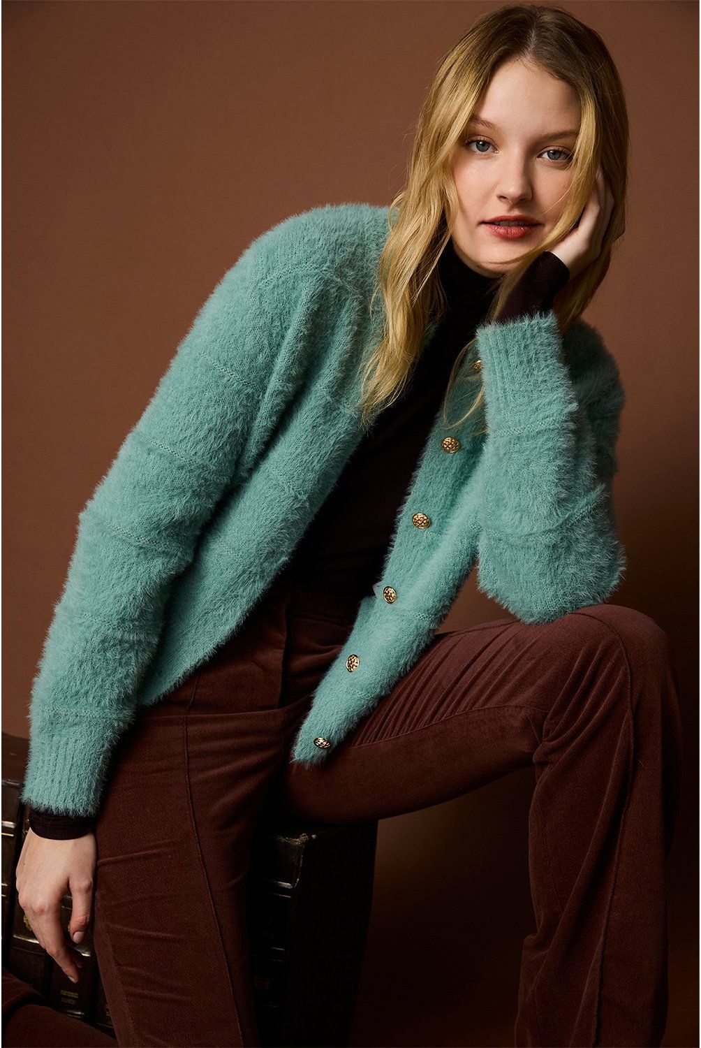 ELLE - Cardigan Mujer Elle