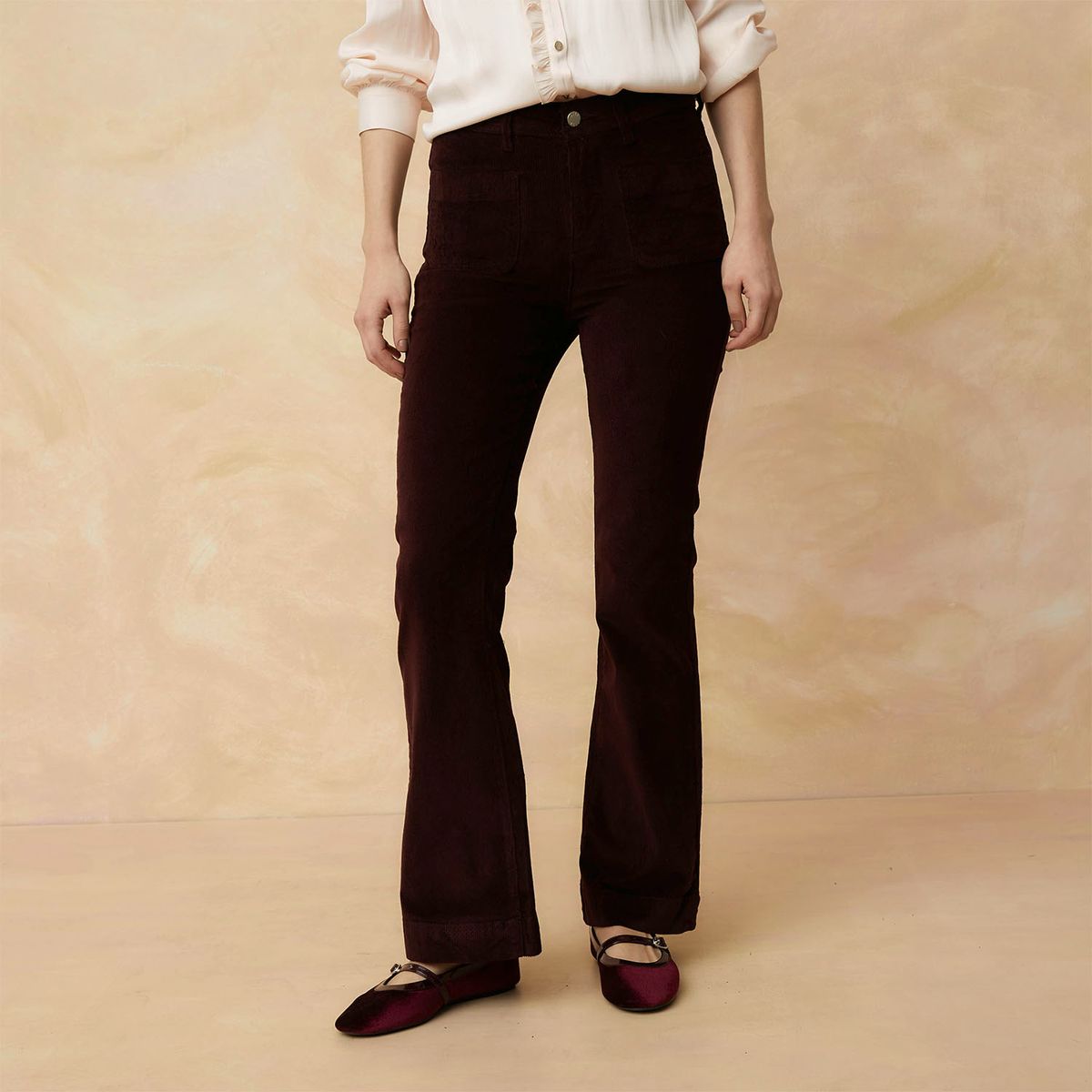 ELLE - Pantalón Flare Mujer Elle