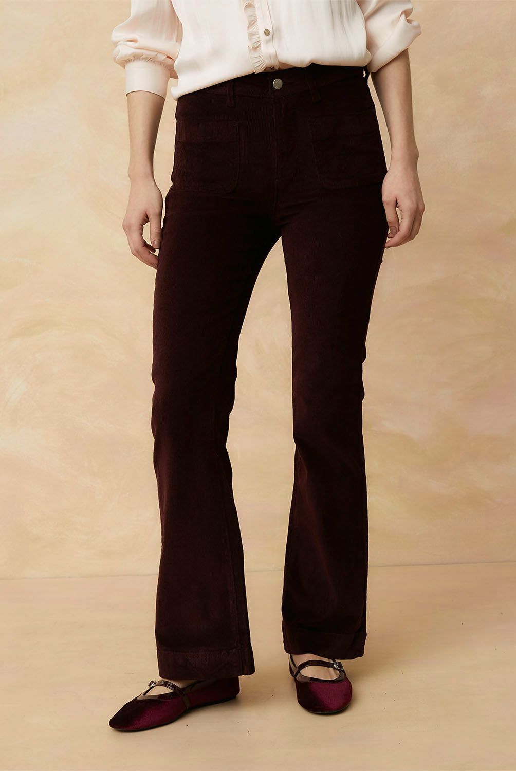 ELLE - Pantalón Flare Mujer Elle