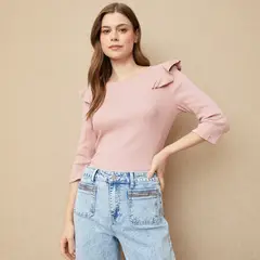 UNIVERSITY CLUB - Polera Manga Corta Algodón Mujer