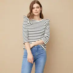 UNIVERSITY CLUB - Polera Manga Corta Algodón Mujer