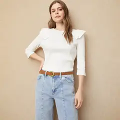 UNIVERSITY CLUB - Polera Manga Corta Algodón Mujer