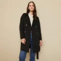 UNIVERSITY CLUB - Chaqueta Suede Con Cinturón Mujer