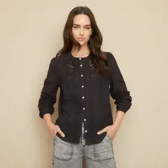 UNIVERSITY CLUB - Blusa Manga Larga Algodón Mujer