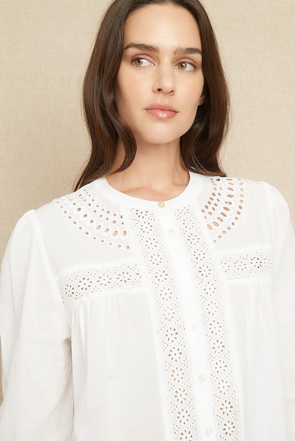 UNIVERSITY CLUB - Blusa Manga Larga Algodón University Club Mujer