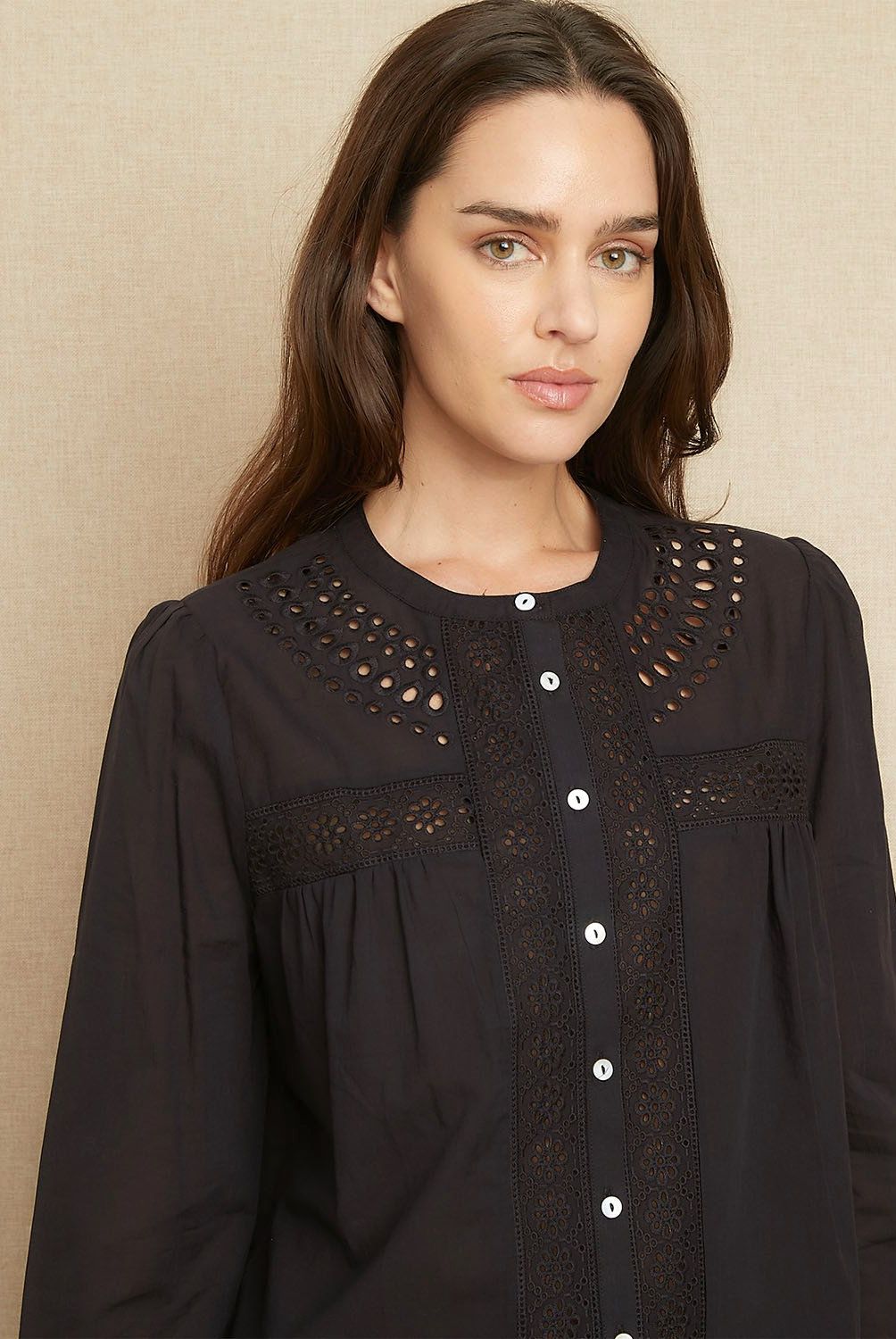 UNIVERSITY CLUB - Blusa Manga Larga Algodón University Club Mujer