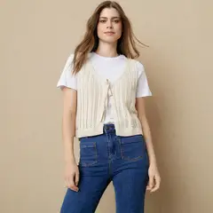 UNIVERSITY CLUB - Polera Algodón Manga Corta Casual Mujer