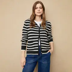 UNIVERSITY CLUB - Cardigan Rayas Mujer Manga Larga Poliamida