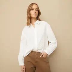 UNIVERSITY CLUB - Blusa Manga Larga Algodón Mujer