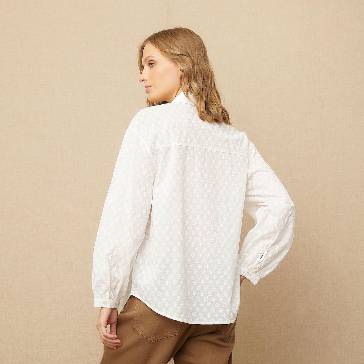 UNIVERSITY CLUB - Blusa Manga Larga Algodón Mujer University Club