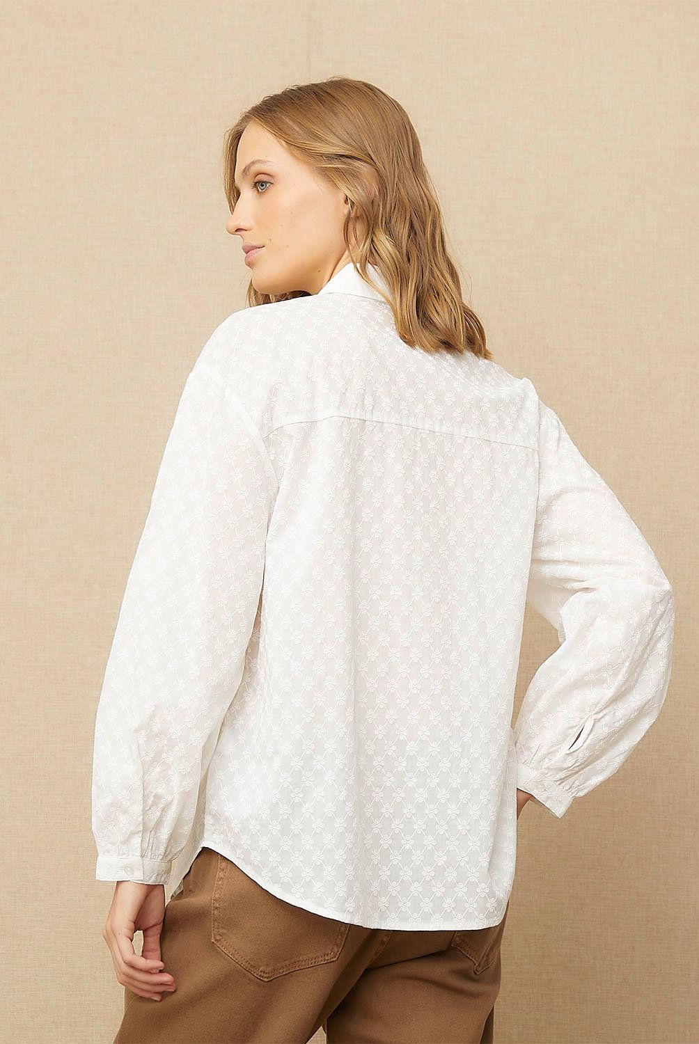UNIVERSITY CLUB - Blusa Manga Larga Algodón Mujer University Club