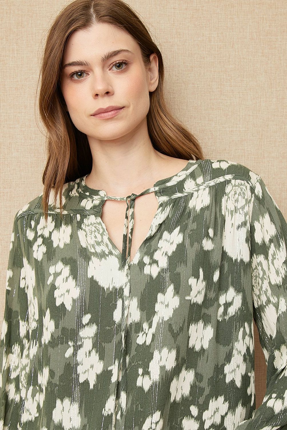 UNIVERSITY CLUB - Blusa Mujer University Club Viscosa Manga Larga Animal Print