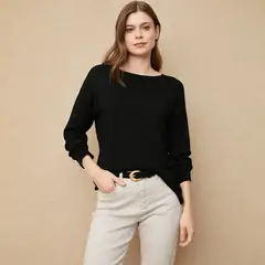 UNIVERSITY CLUB - Sweater Liso Manga Larga Mujer