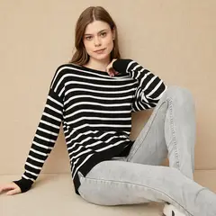 UNIVERSITY CLUB - Sweater Mujer Regular Fit Liso
