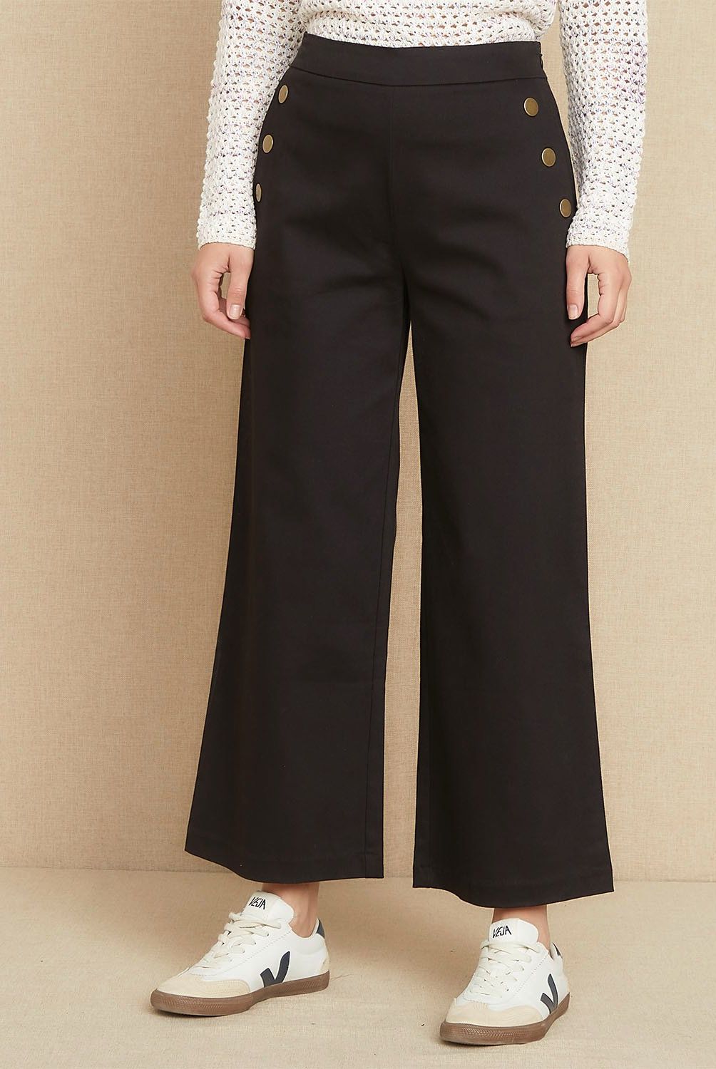 UNIVERSITY CLUB - Pantalón Flare Mujer University Club Tiro Medio