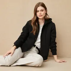 UNIVERSITY CLUB - Polerón Mujer Algodón con Gorro