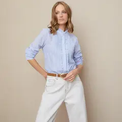 UNIVERSITY CLUB - Blusa Manga Larga Algodón Mujer