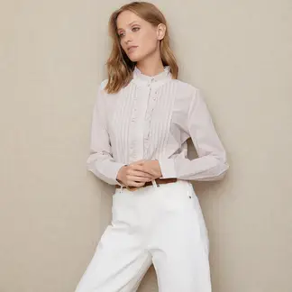 UNIVERSITY CLUB - Blusa Manga Larga Algodón Mujer
