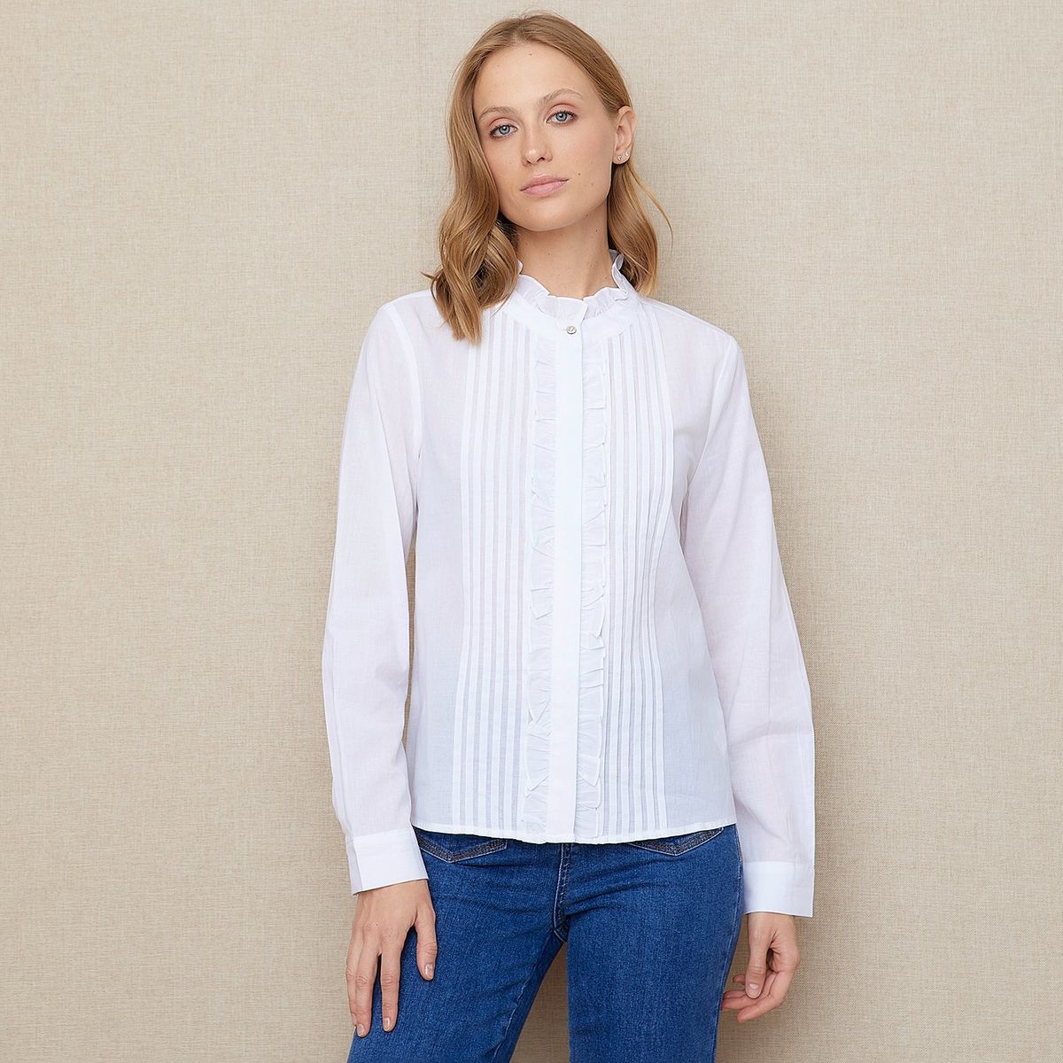 UNIVERSITY CLUB - Blusa Manga Larga Algodón Mujer University Club