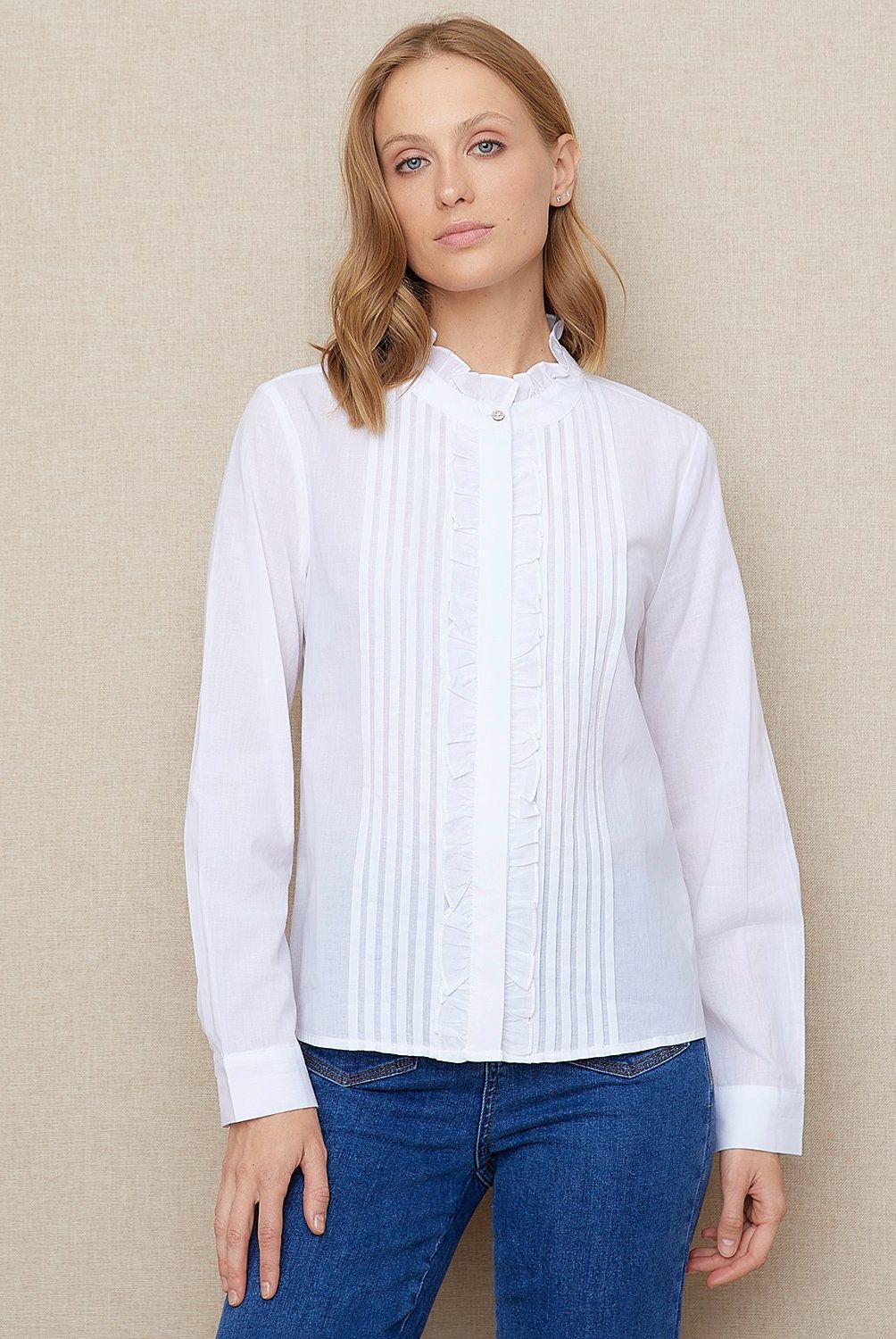 UNIVERSITY CLUB - Blusa Manga Larga Algodón Mujer University Club