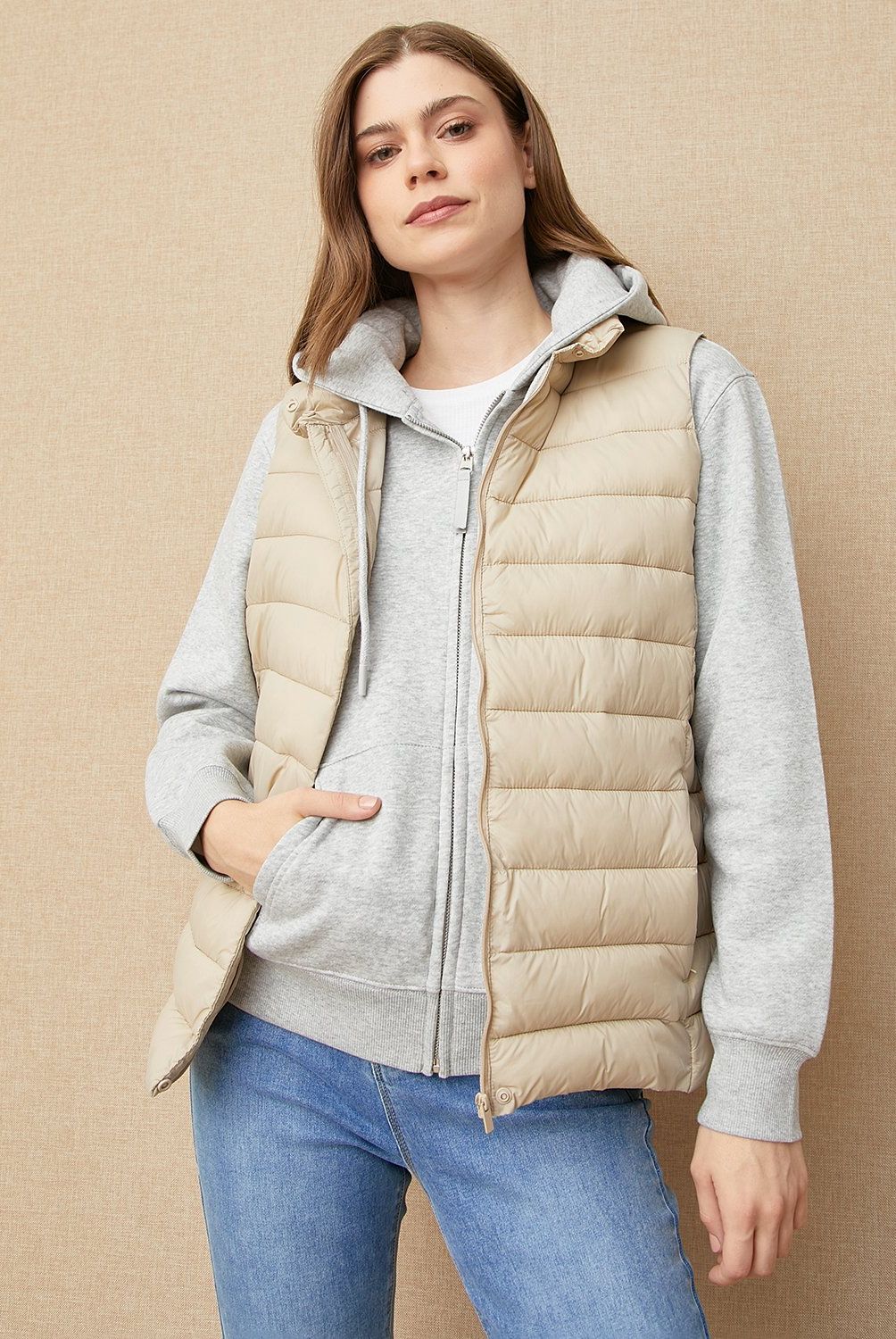 UNIVERSITY CLUB - Parka University Club Mujer Diseño Liso