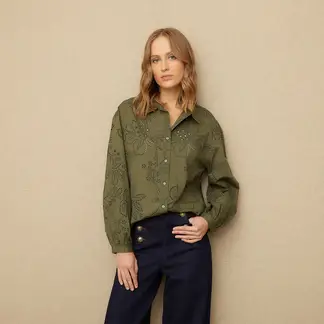 UNIVERSITY CLUB - Blusa Manga Larga Algodón Mujer