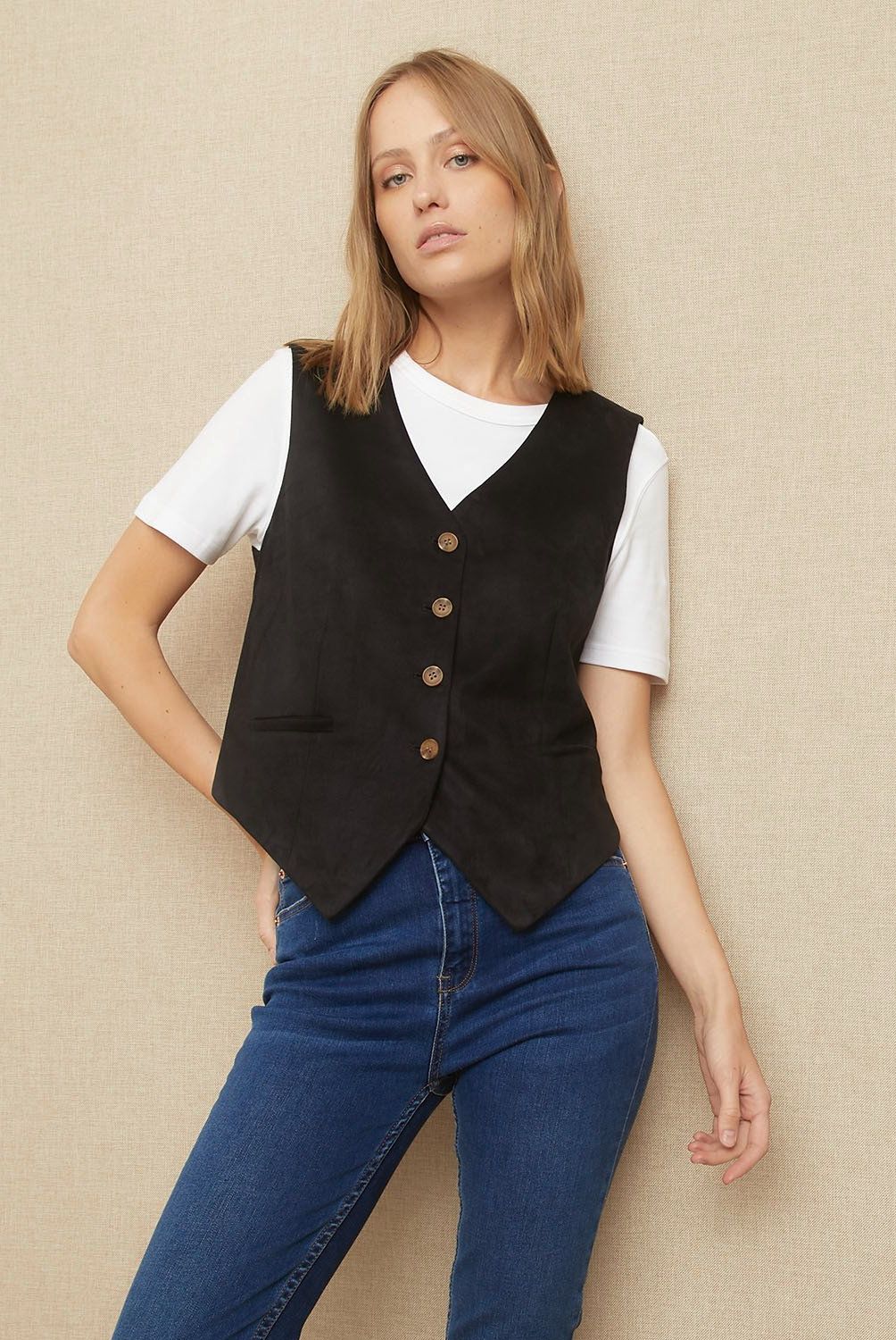 UNIVERSITY CLUB - Chaleco University Club Sin Mangas Mujer Diseño Liso
