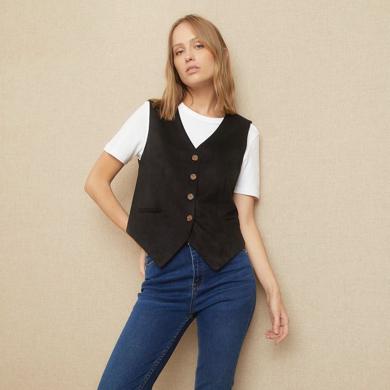 UNIVERSITY CLUB - Chaleco University Club Sin Mangas Mujer Diseño Liso