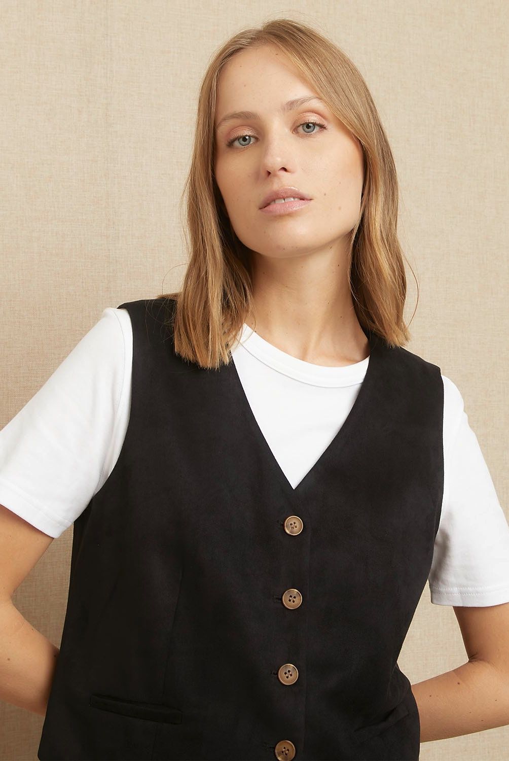 UNIVERSITY CLUB - Chaleco University Club Sin Mangas Mujer Diseño Liso