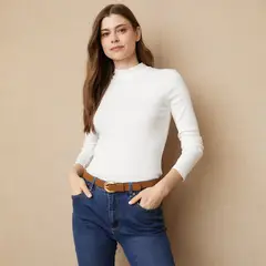 UNIVERSITY CLUB - Polera Manga Larga Algodón Mujer