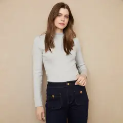 UNIVERSITY CLUB - Polera Manga Larga Algodón Mujer