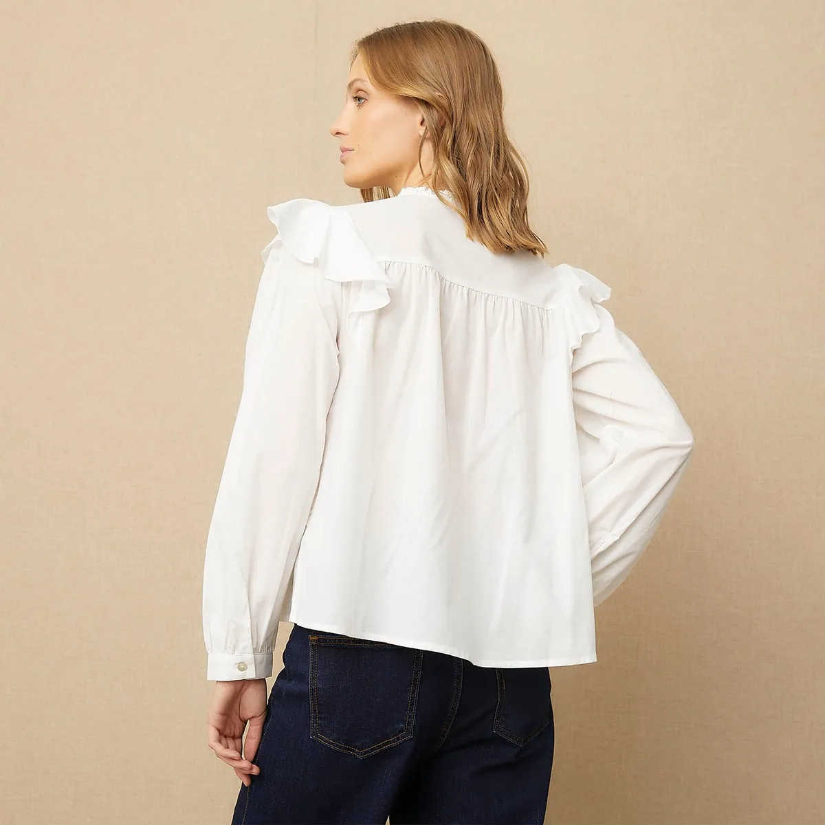 UNIVERSITY CLUB - Blusa Manga Larga Algodón Mujer University Club