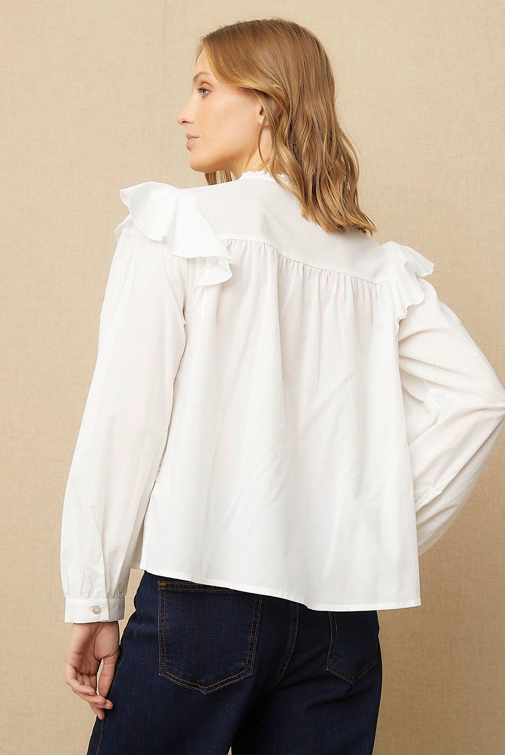 UNIVERSITY CLUB - Blusa Manga Larga Algodón Mujer University Club