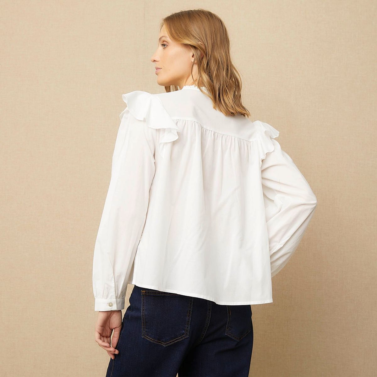 UNIVERSITY CLUB - Blusa Manga Larga Algodón Mujer University Club