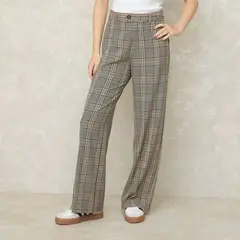 SYBILLA - Pantalón Recto Tiro Medio Mujer