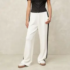 SYBILLA - Pantalón De Buzo Recto Tiro Medio Mujer